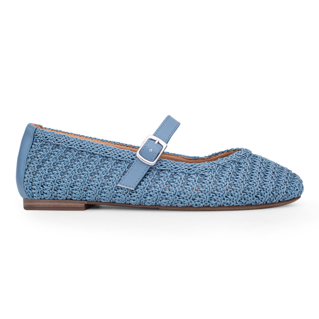 Serenity Crochet Mary Jane Flat – Me Too Shoes