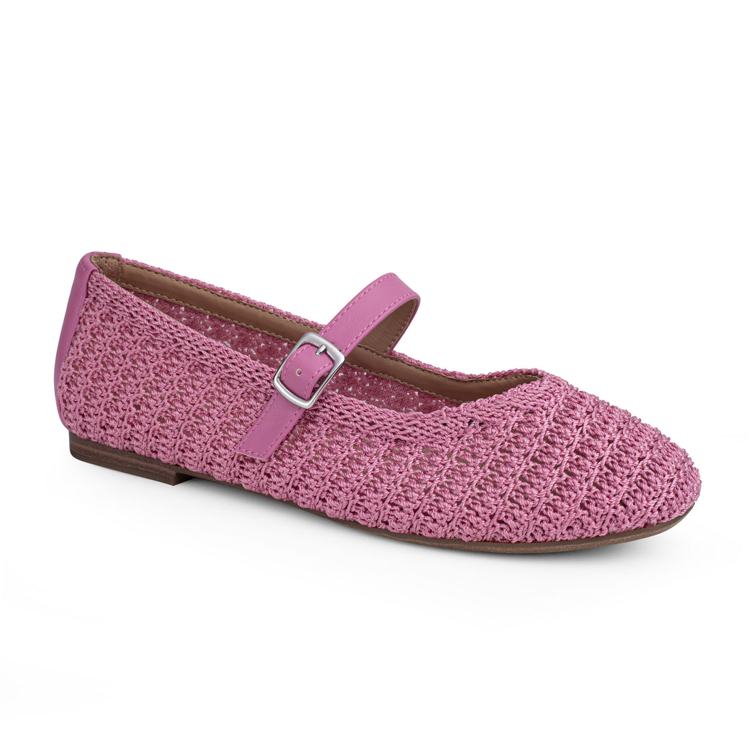 Serenity Crochet Mary Jane Flat – Me Too Shoes