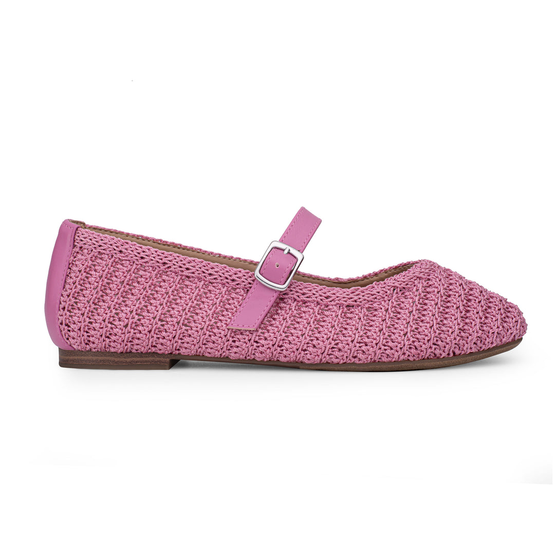 Serenity Crochet Mary Jane Flat – Me Too Shoes