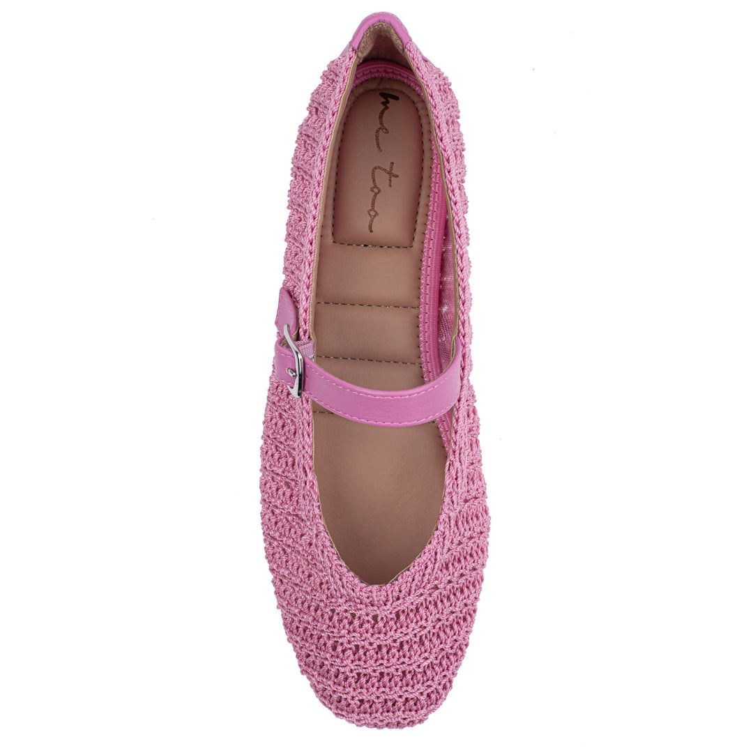Serenity Crochet Mary Jane Flat – Me Too Shoes